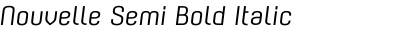 Nouvelle Semi Bold Italic
